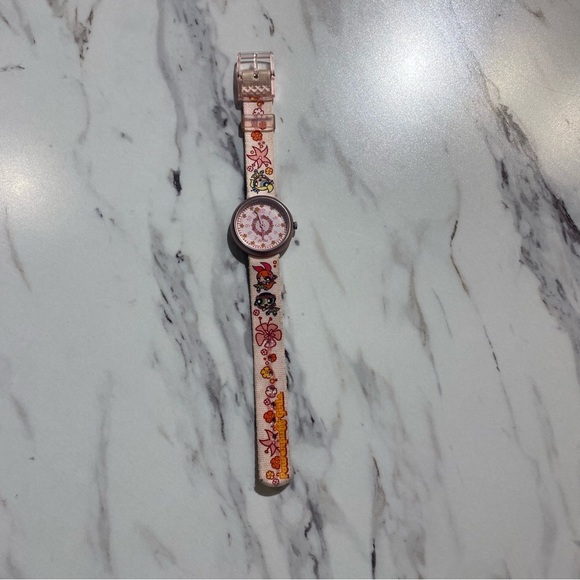 Vintage Flik Flak watch Pink Powerpuff girls Swiss made Swatch watch - Picture 2 of 10